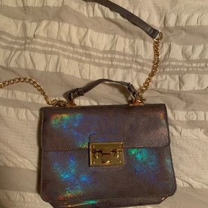 NWOT Steve Madden Purple Shimmery Cross Body Bag